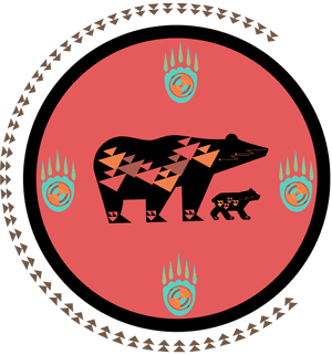 Two Bears Native American logo